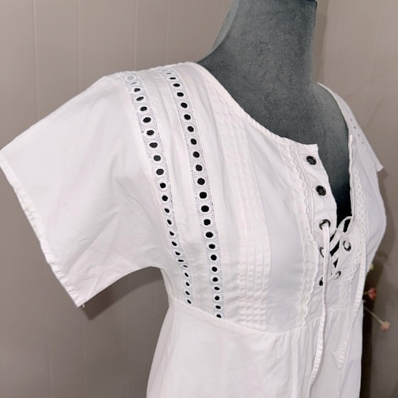 Marissa Webb • Eyelet Pintuck Minidress - Picture 7 of 15